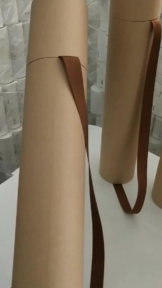 cylinder paper tube 4 Color custom printed service In China - video